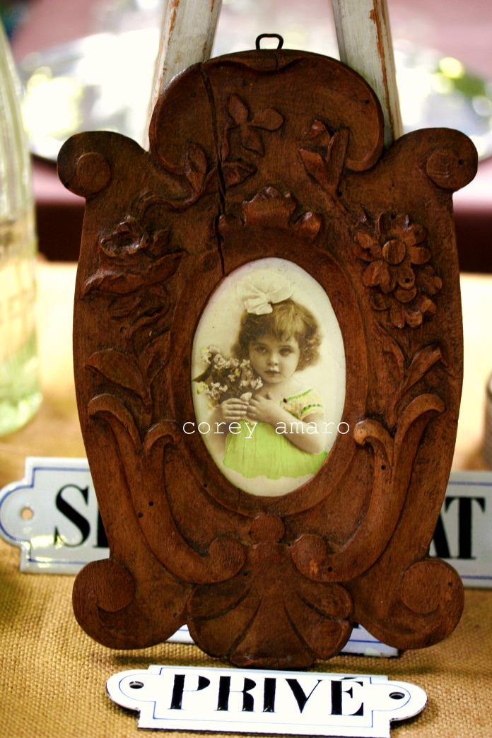 Poilus hand carved frame