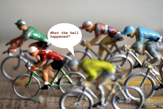 The finish line tour de france
