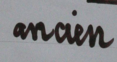 French words Ancien