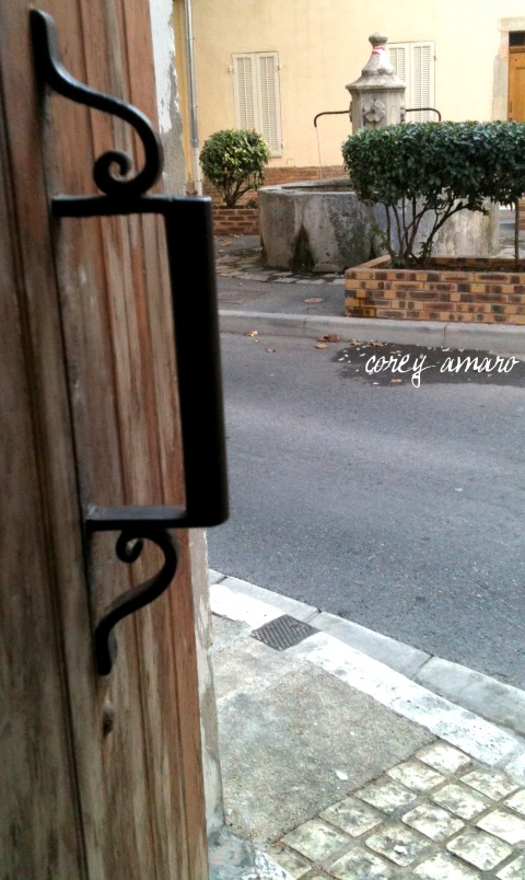 French doorway fountain