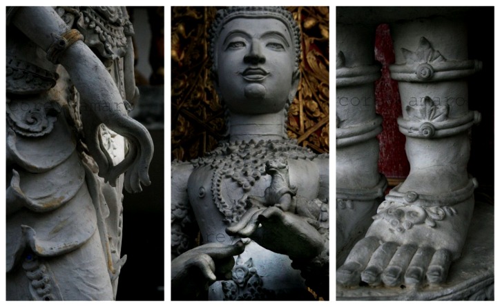 Temple statues budda chiang mai