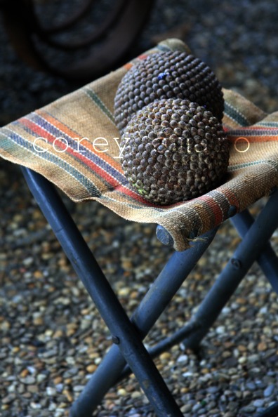 Fishing stools and boules