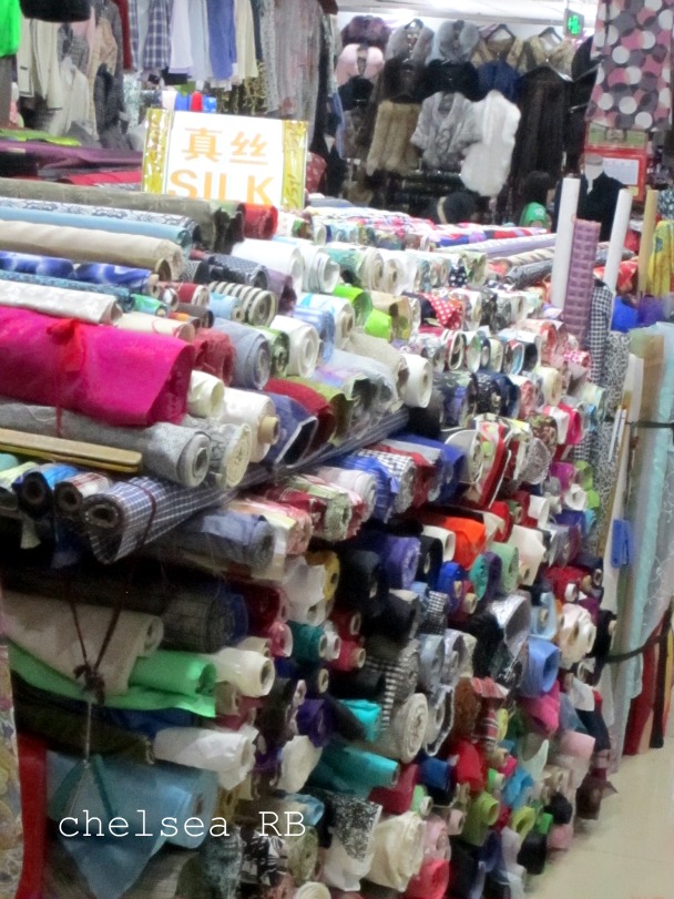 Fabric market silk, cashmere, cotton Fabric market silk, cashmere, cotton