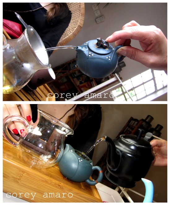 Serving tea in china