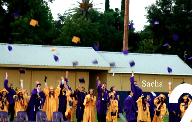 Graduation cap toss