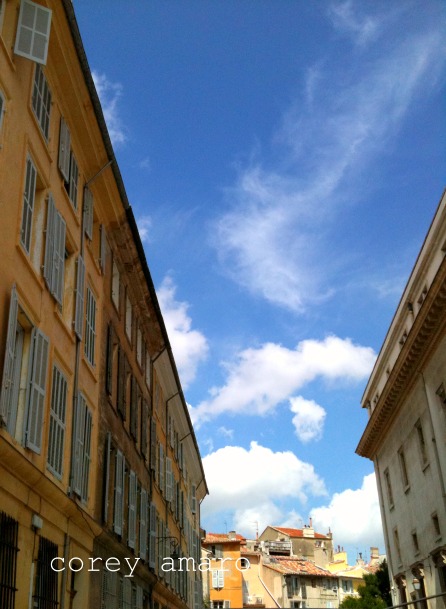 Blue skies in provence