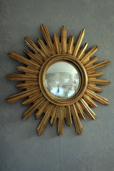 Sunburst mirror gilded