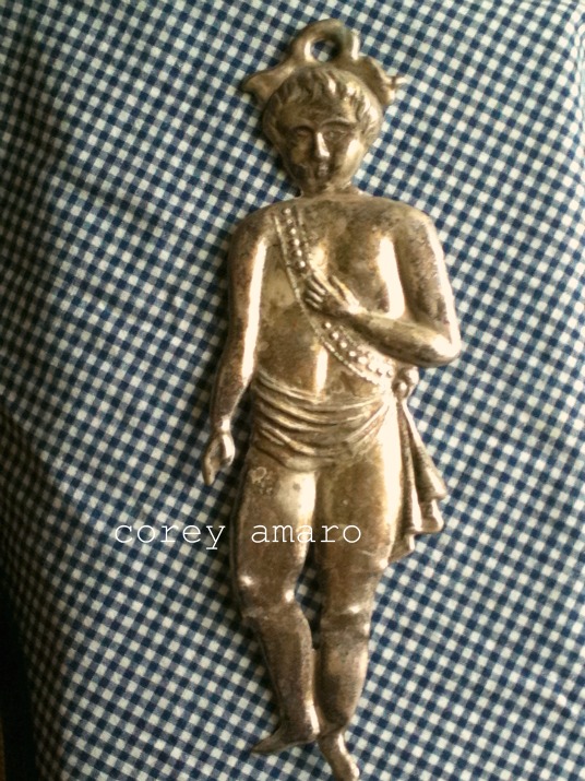 Ex voto silver child