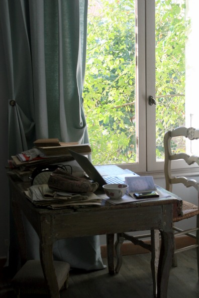 Creative passionate mess of happiness desk