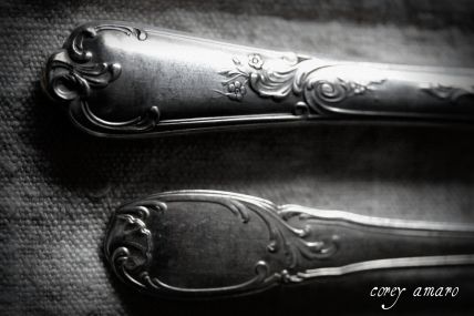 Fork and knife detail Fork and knife detail