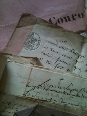 Fifty Pages of 1800s Documents in Folders