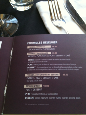 Dejeuner in Aix en Provence