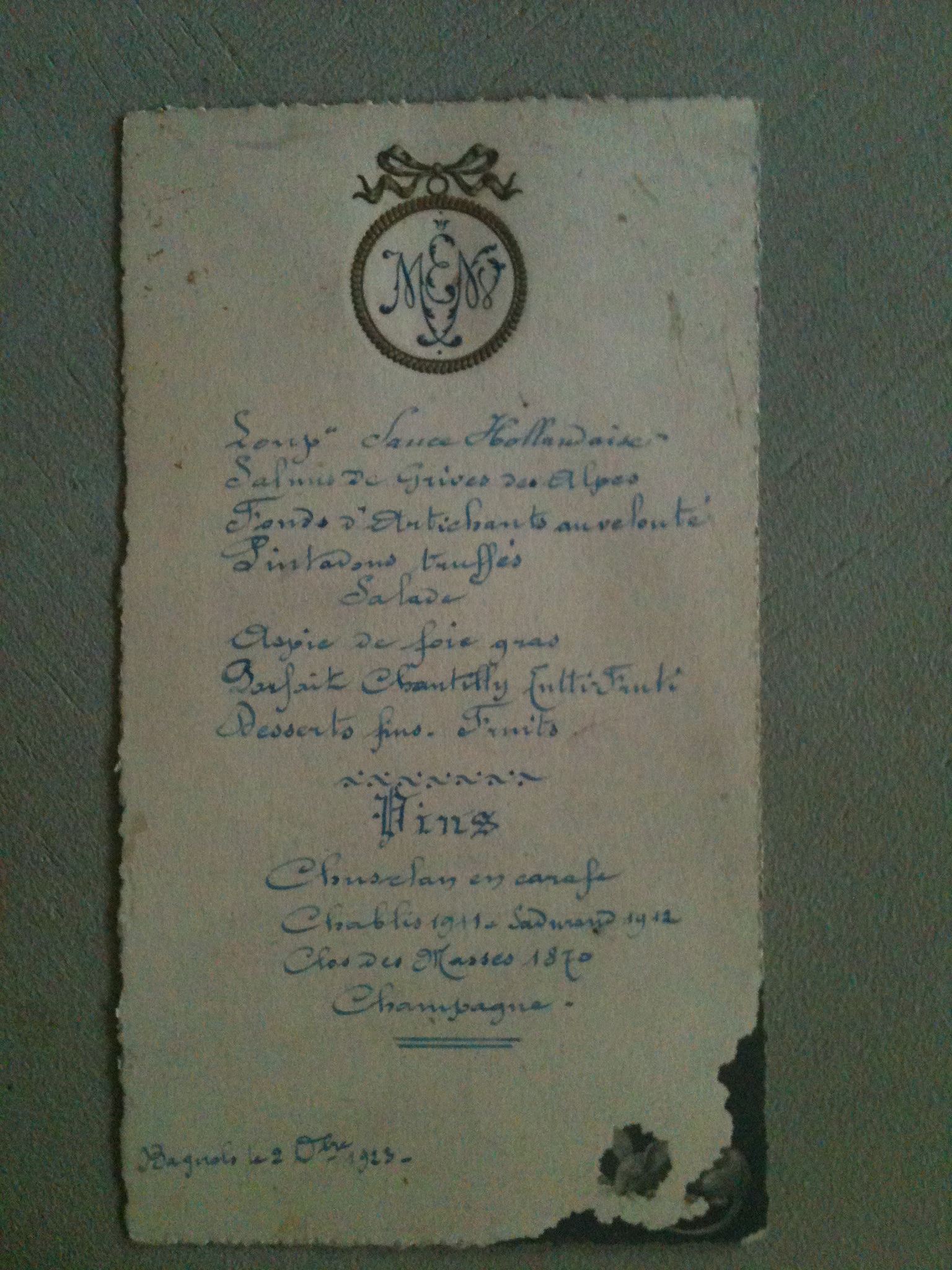 French Menus Corey Amaro