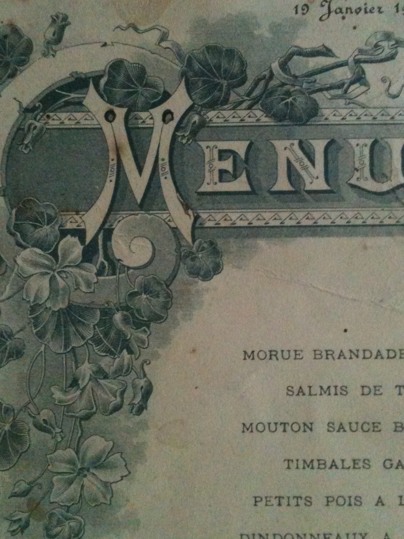 French Menus
