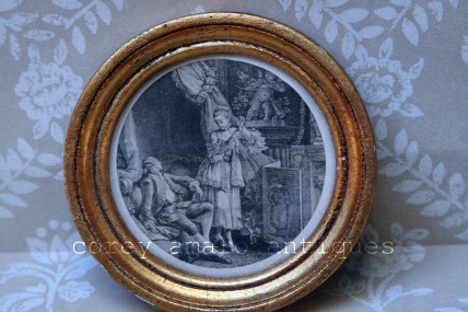 Engraving with frame Engraving with frame