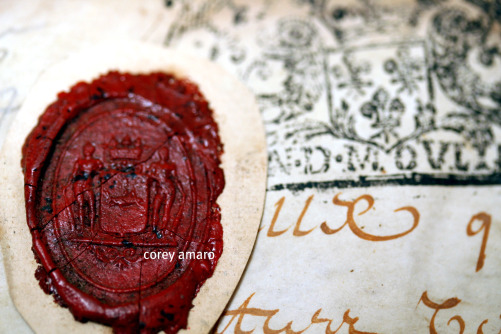 Red wax seal personage Red wax seal personage