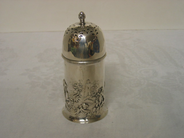 Antique silver sugar holder