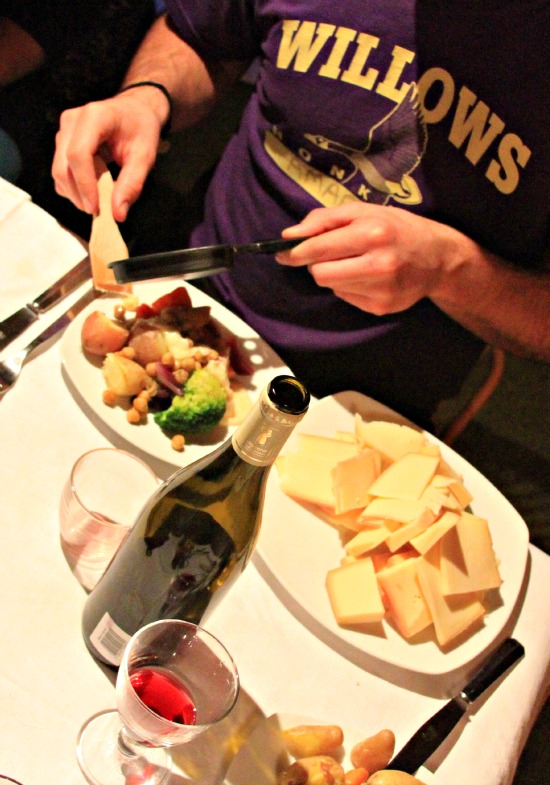 Raclette serving