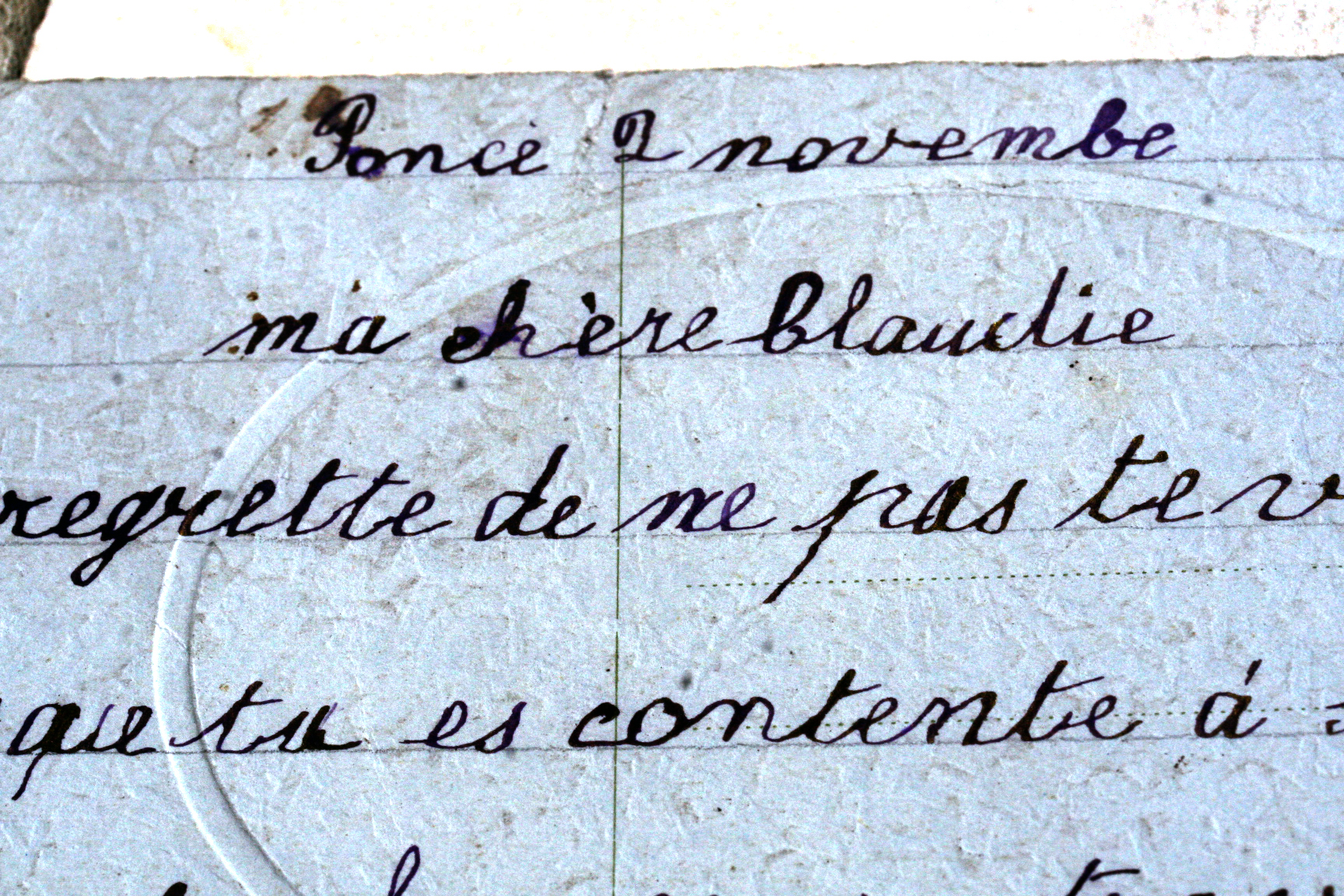 French-handwriting-child's French-handwriting-child's