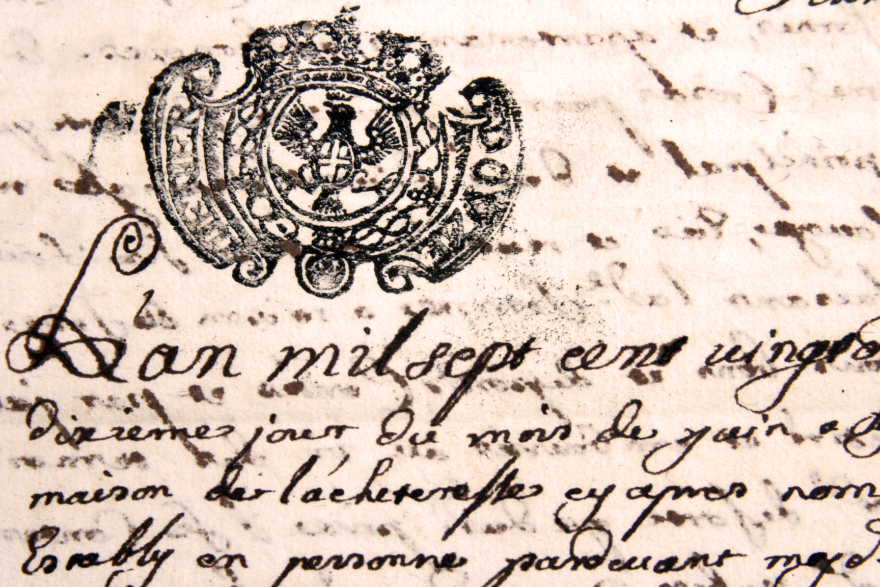 18th century French letter 18th century French letter