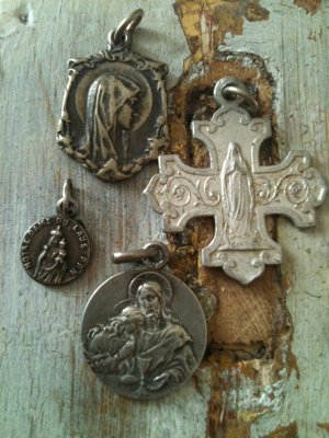 Set of Four Religious Medals