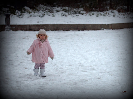 Pink in Paris snow bunny; by Chelsea