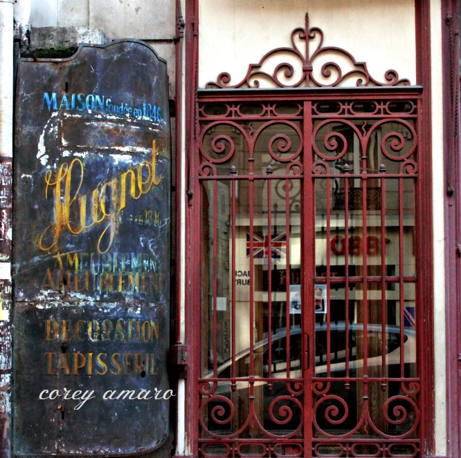 Paris Old Sign Paris Old Sign