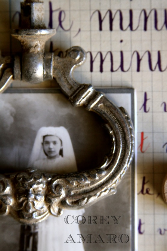 French notebook, communion, and drawer handle French notebook, communion, and drawer handle