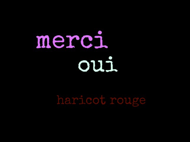 French words haricot rouge French words haricot rouge