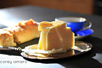 Breakfast bread and butter