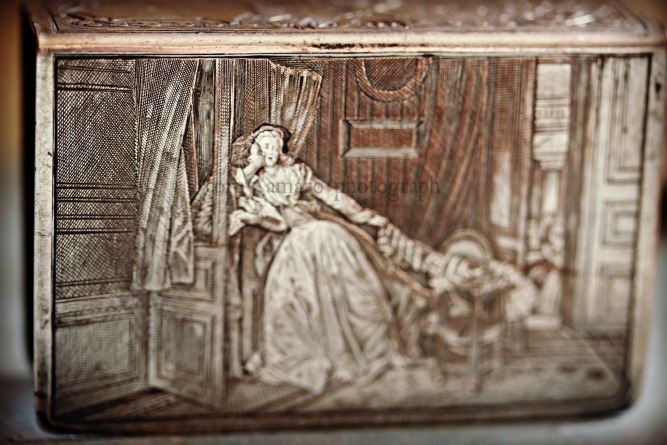 French antique silver matchbox