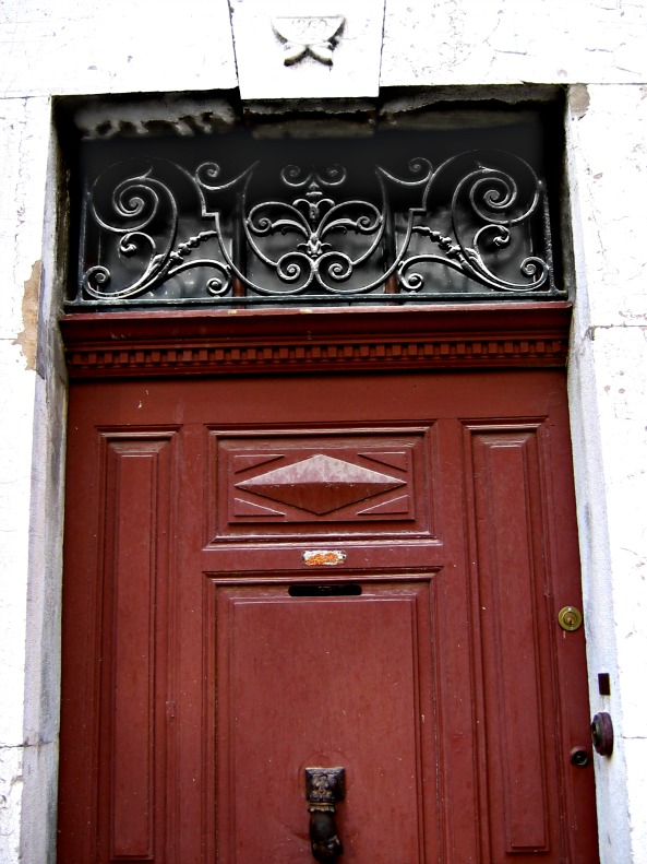 French Door with Fatima Hand knocker