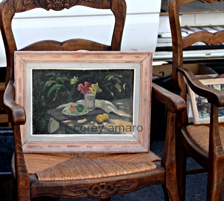 French painting, lunch in the garden French painting, lunch in the garden