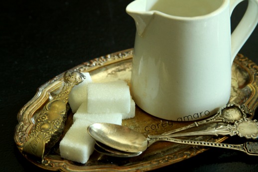 Cream and sugar