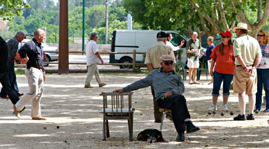Boules in the park france