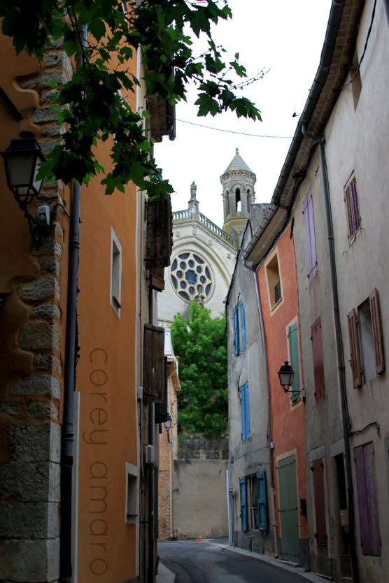 Narrow streets in France