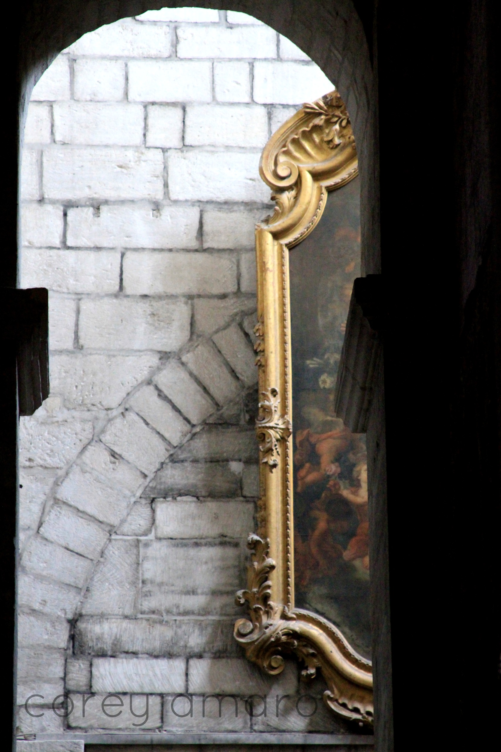 Passageway in church