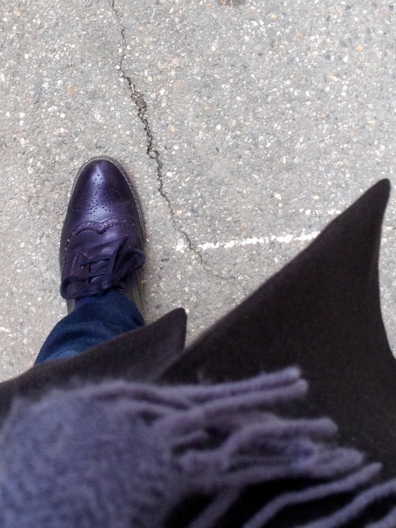 Black brogue shoes