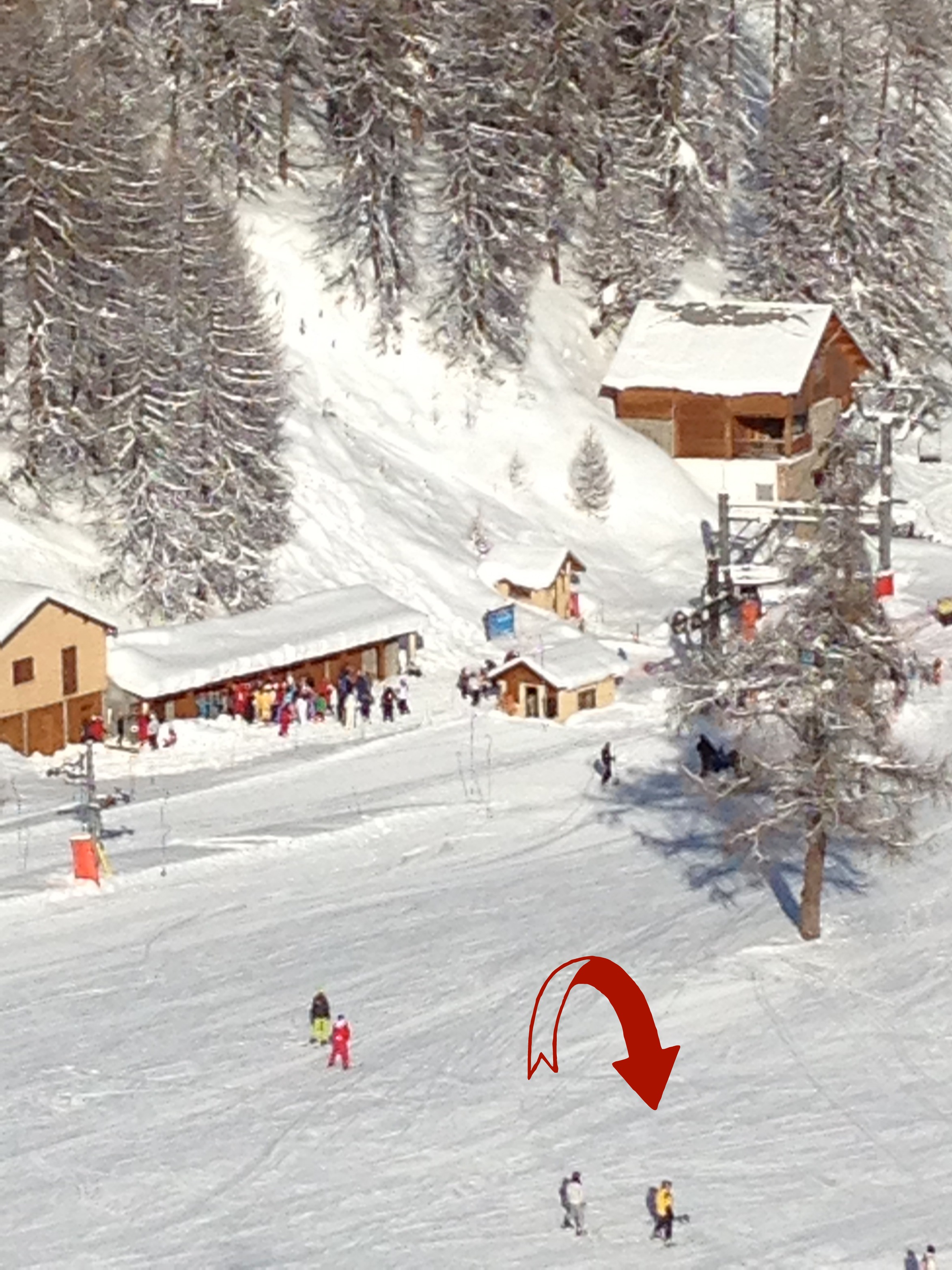 Skiing for the first time
