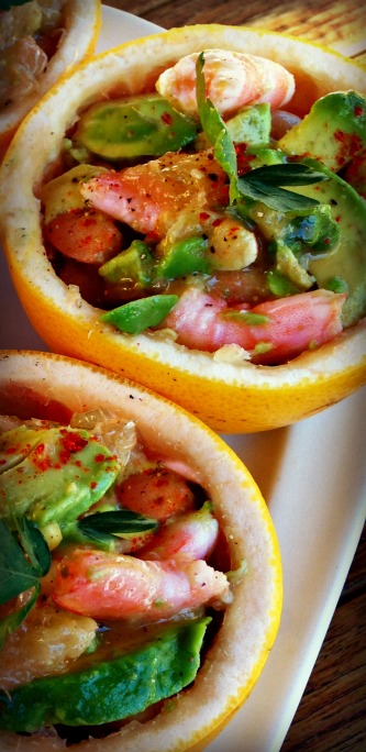 Stuffed grapefruit
