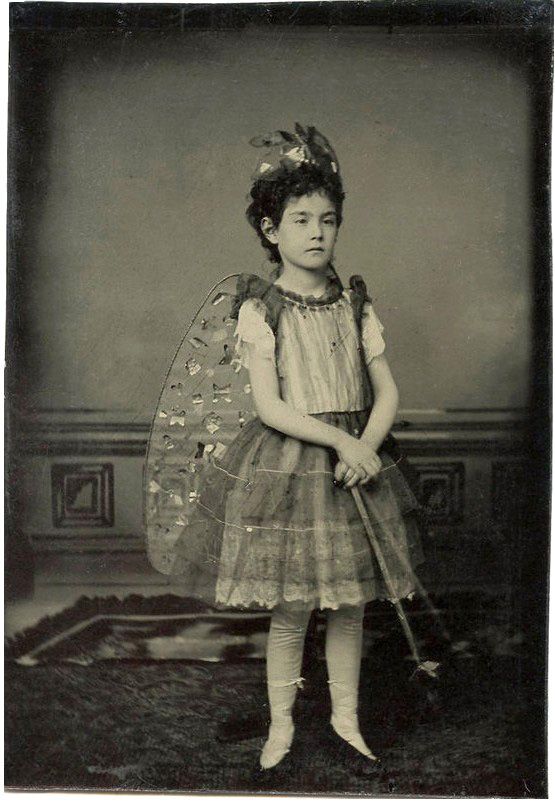 Girl dressed as a fairy