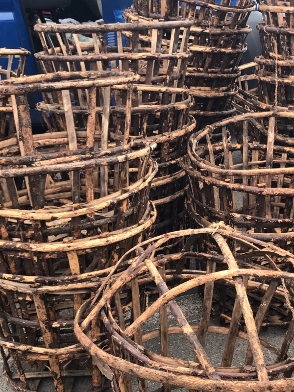 French Antique Lettuce Baskets French Antique Lettuce Baskets