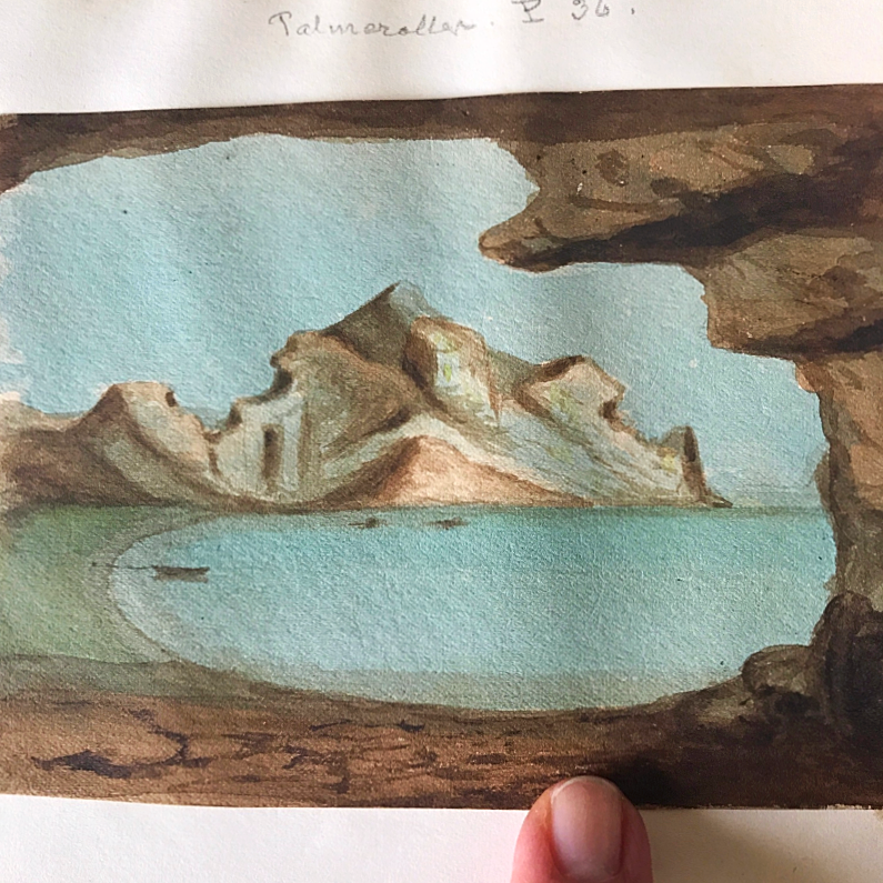 antique miniature watercolors