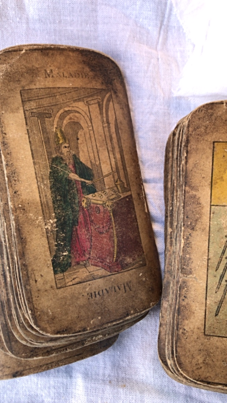 tarot cards, antique tarot cards, brocante, corey amaro