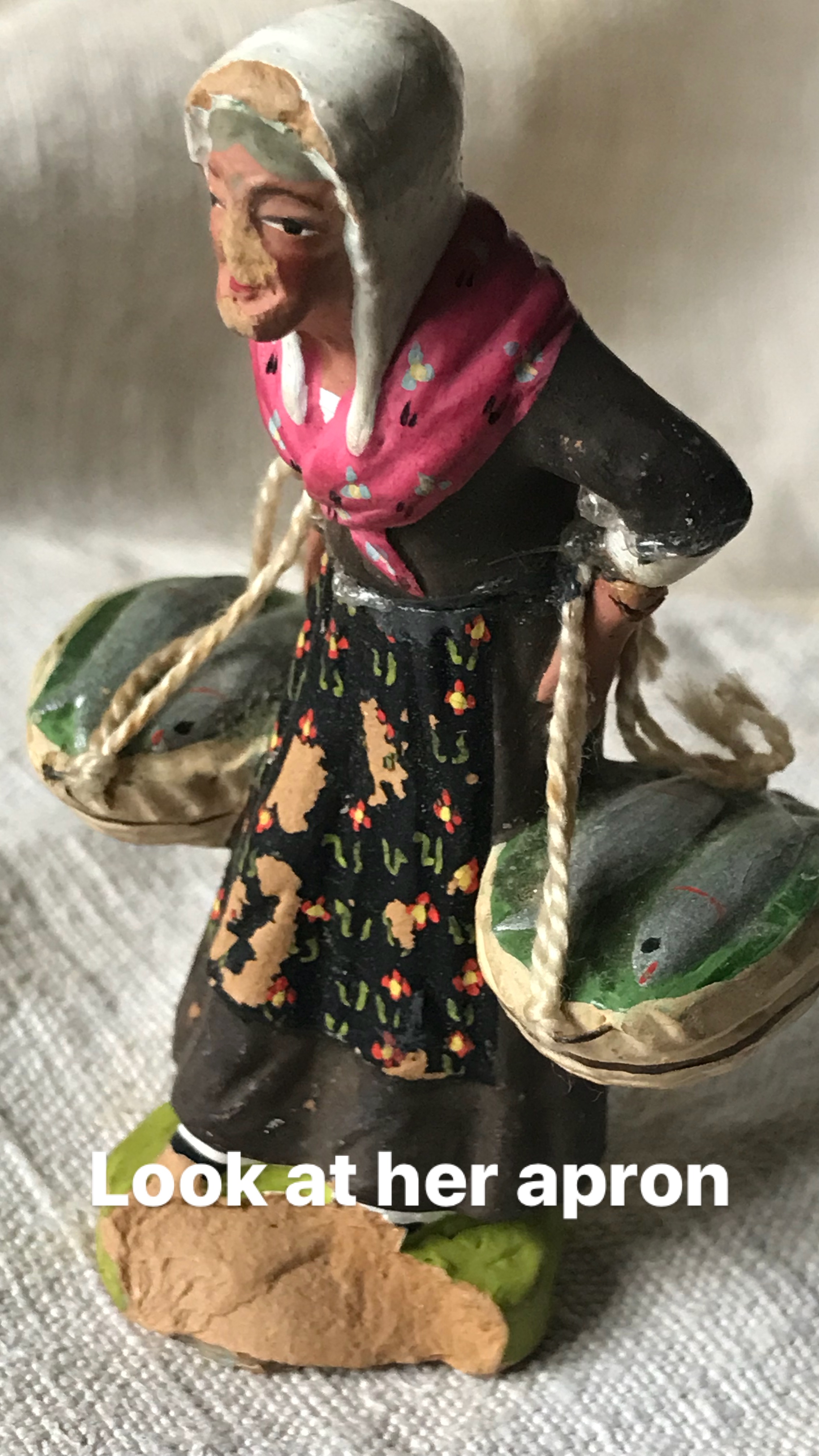 French antique Santons, Little Saints, corey amaro