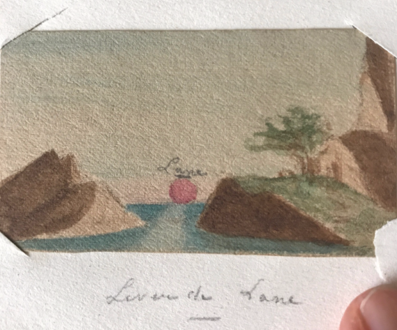 antique miniature watercolors