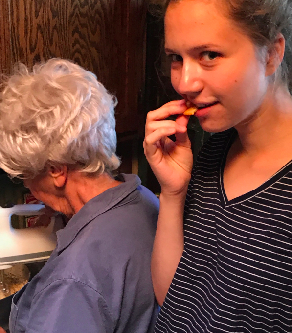 sneaking cookie dough