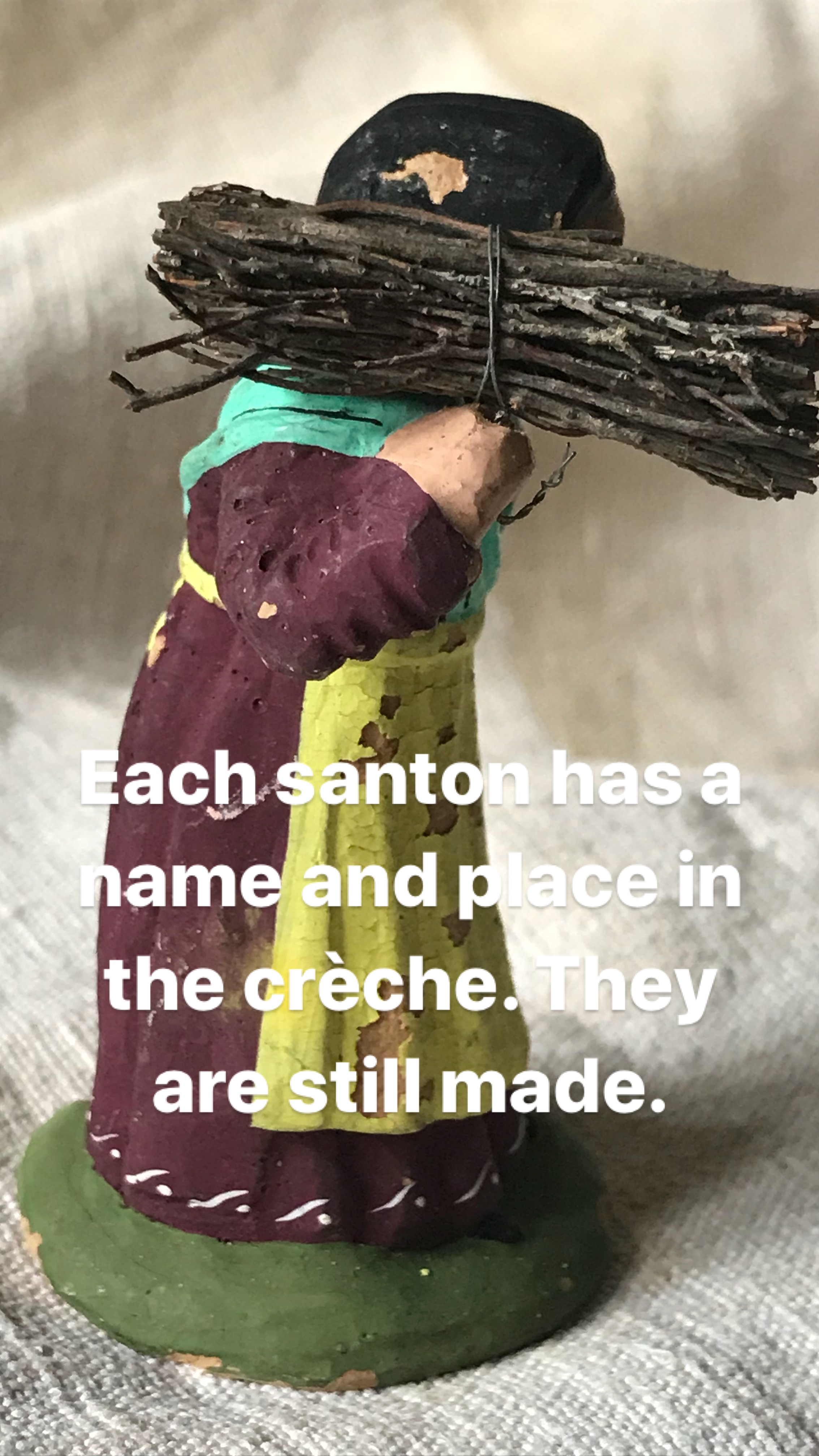 French antique Santons, Little Saints, corey amaro