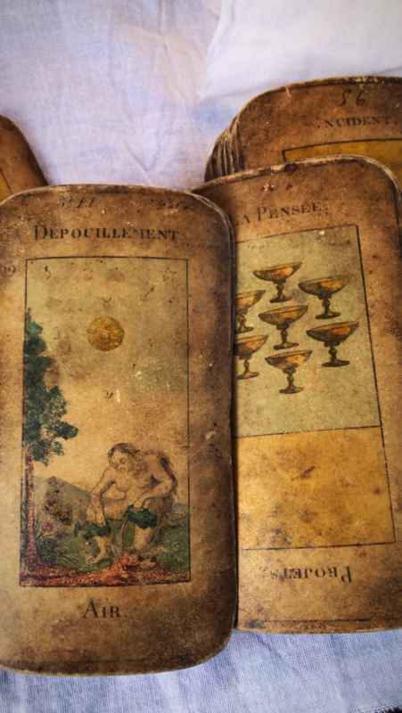 tarot cards, antique tarot cards, brocante, corey amaro