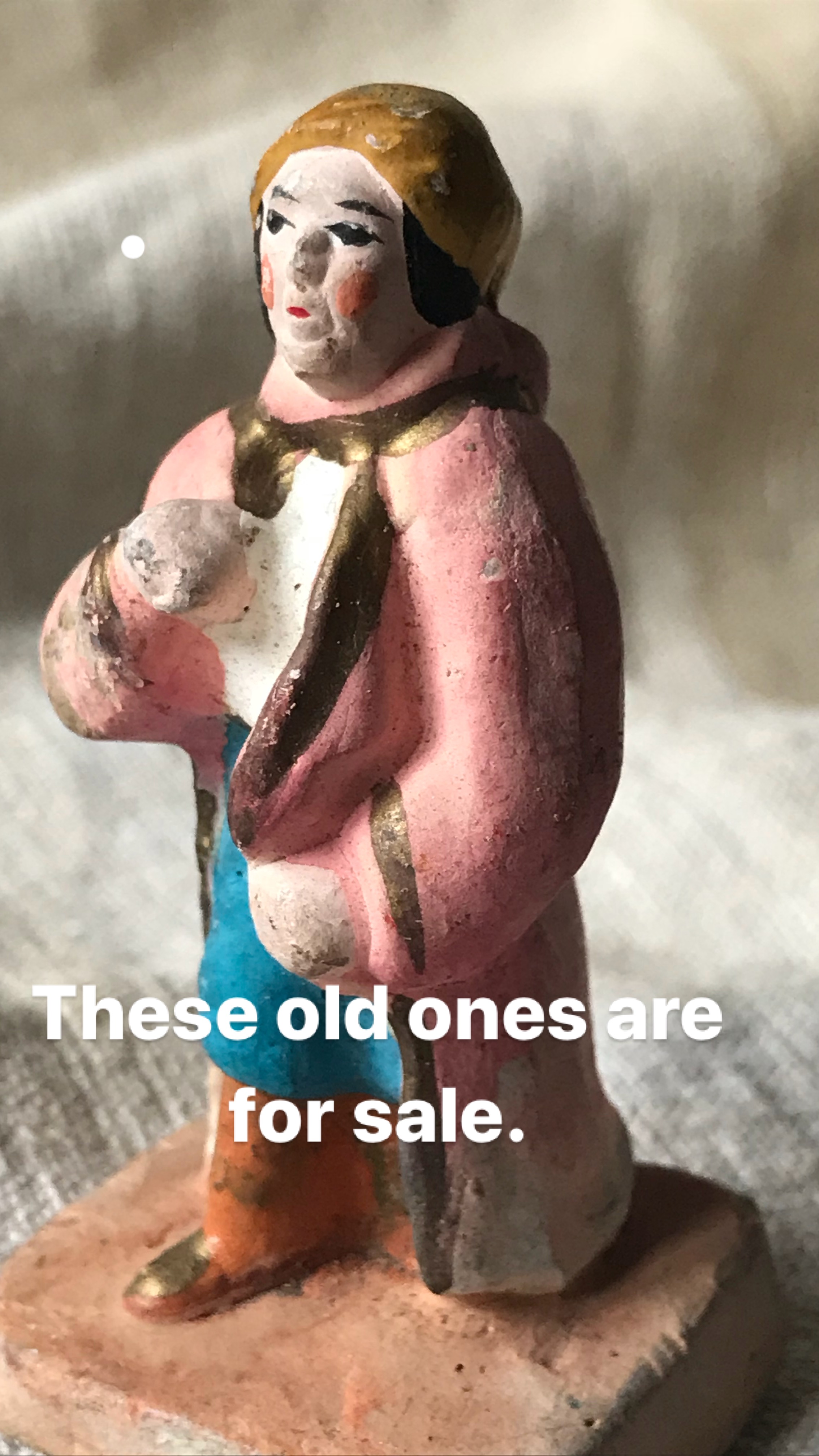 French antique Santons, Little Saints, corey amaro
